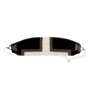 Przedziałek z tiulem w odcieniu dark brown